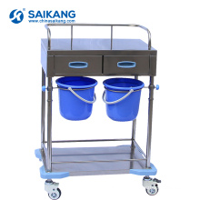 SKH025-1 Stainless Treatment Hospital Simple Medical Trolley